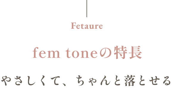 fem toneの特長